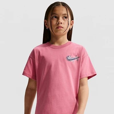 Nike Big Kid Girls Crew Neck Short Sleeve Regular Fit Graphic T-Shirt