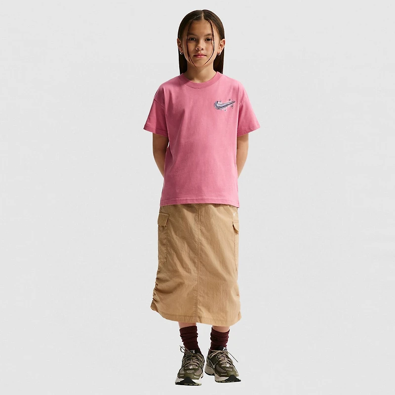 Nike Big Kid Girls Crew Neck Short Sleeve Regular Fit Graphic T-Shirt