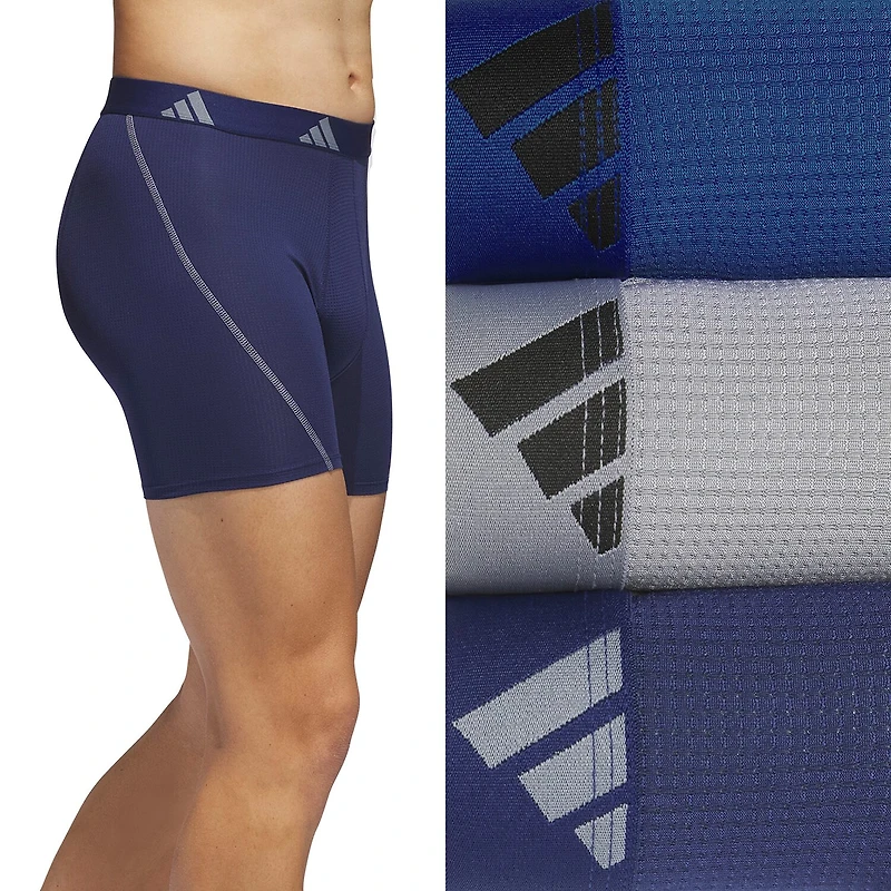 adidas Mens 3 Pack Boxer Briefs