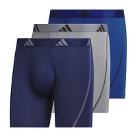adidas Mens 3 Pack Boxer Briefs