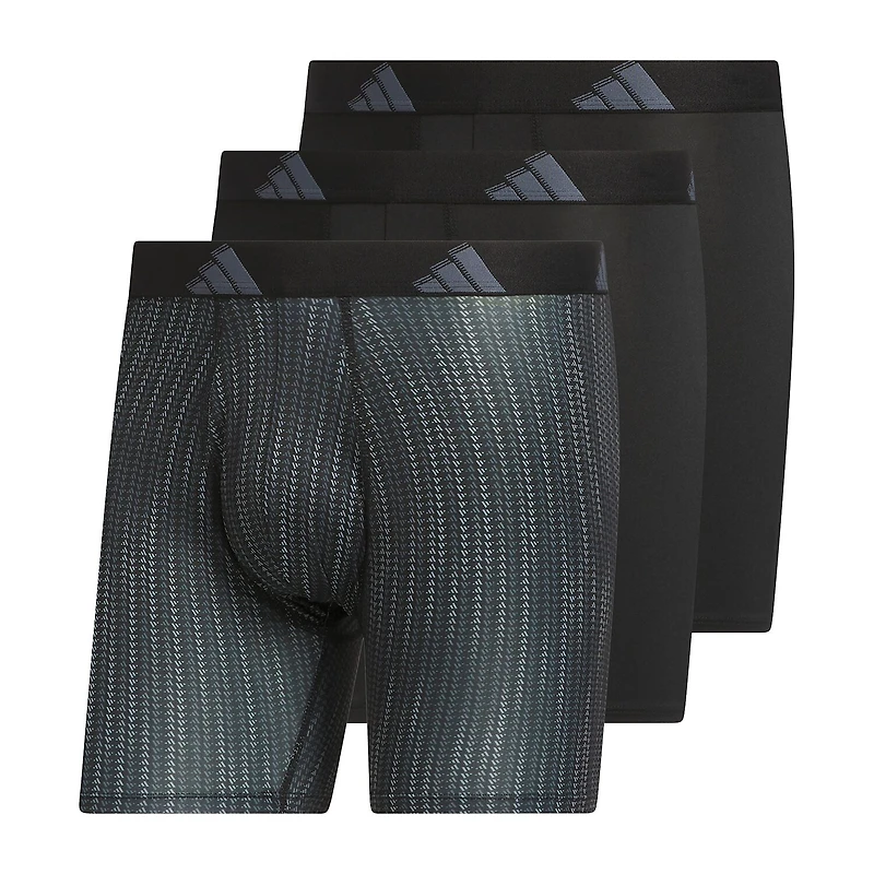 adidas Mens 3 Pack Boxer Briefs