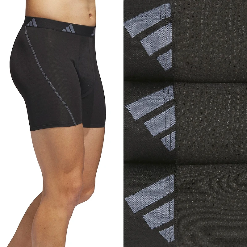 adidas Mens 3 Pack Boxer Briefs