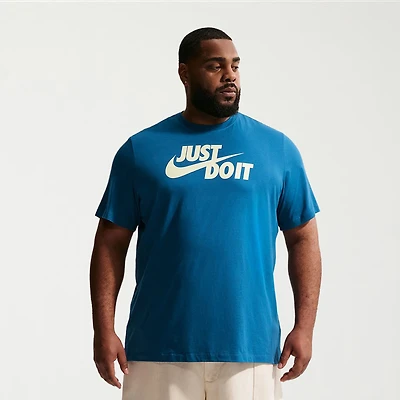 Nike Just Do It Mens Crew Neck Short Sleeve Classic Fit Big and Tall Graphic T-Shirt