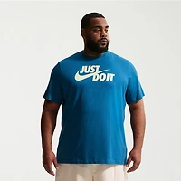 Nike Just Do It Mens Crew Neck Short Sleeve Classic Fit Big and Tall Graphic T-Shirt