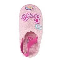 Faux Fur Toddler Girls Barbie Slip-On Slippers