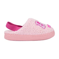 Faux Fur Toddler Girls Barbie Slip-On Slippers