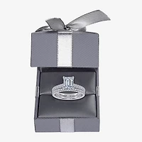 G / Vs2-Si1) Womens 1 CT. T.W. Lab Grown White Diamond 10K Gold Side Stone Bridal Set