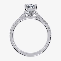 (G / Vs2-Si1) Womens 3 1/2 CT. T.W Lab Grown White Diamond 10K Gold Side Stone Bridal Set