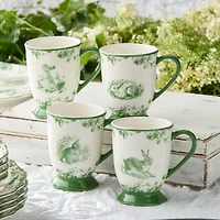 Certified International Le Jardin 4-pc. Animal Coffee Mug