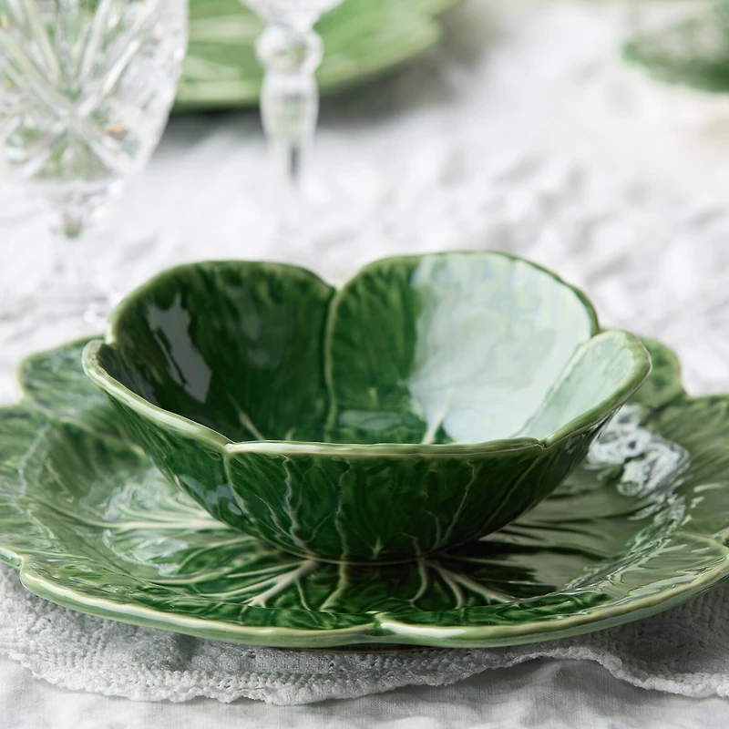 Certified International Le Jardin Cabbage 4-pc. Stoneware Ice Cream Bowl