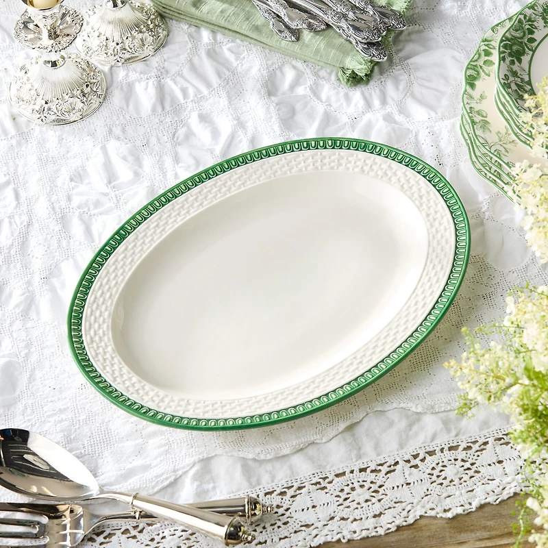 Certified International Le Jardin Stoneware Serving Platter