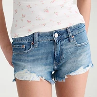 AEROPOSTALE Womens Low Rise Juniors Denim Short