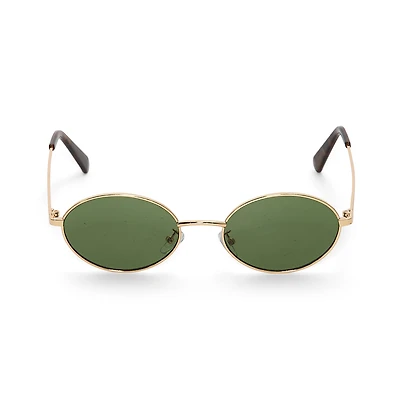 BCBGeneration Slim Metal Womens UV PROTECTION Oval Sunglasses