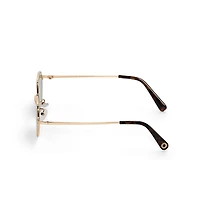 BCBGeneration Slim Metal Womens UV Protection Oval Sunglasses