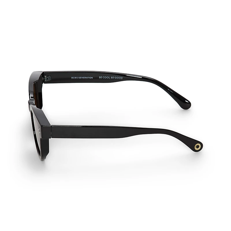 BCBGeneration Retro Wayfarer Womens UV Protection Square Sunglasses