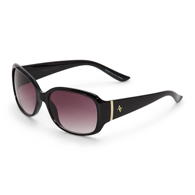 Adrienne Vittadini Basic With Metal Bar Hinge Womens UV Protection Sunglasses
