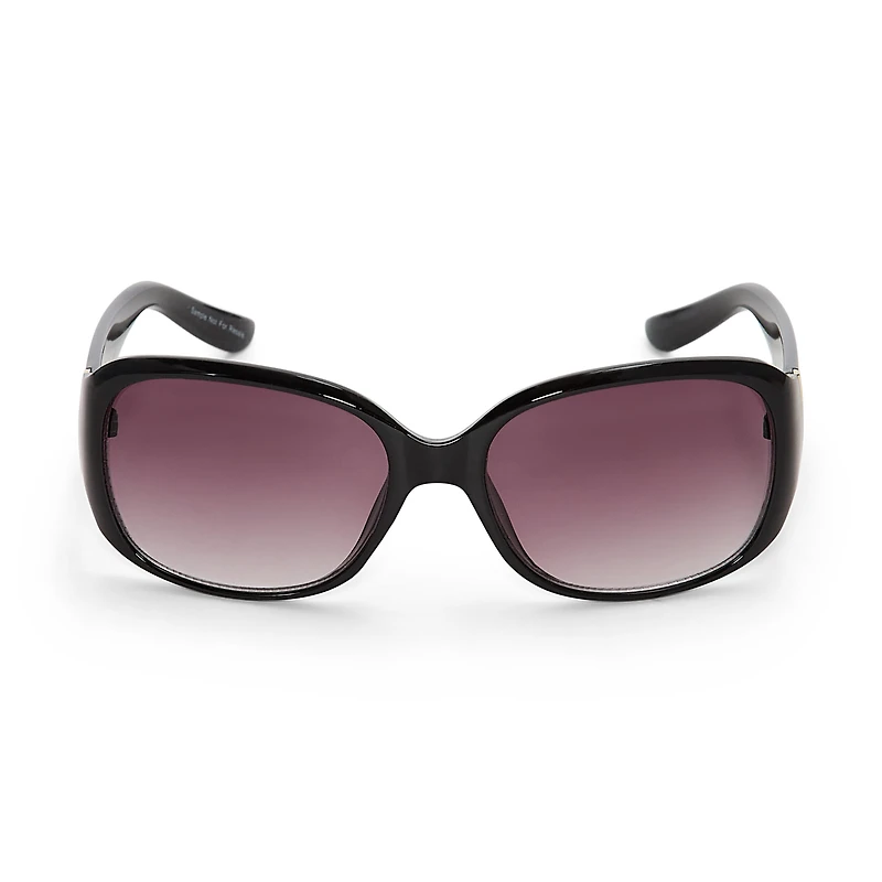 Adrienne Vittadini Basic With Metal Bar Hinge Womens UV Protection Sunglasses