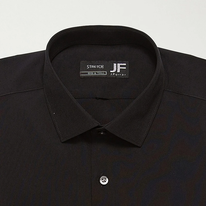 J. Ferrar Mens Big & Tall 360 Stretch Regular Fit Easy Care Fabric Long Sleeve Dress Shirt