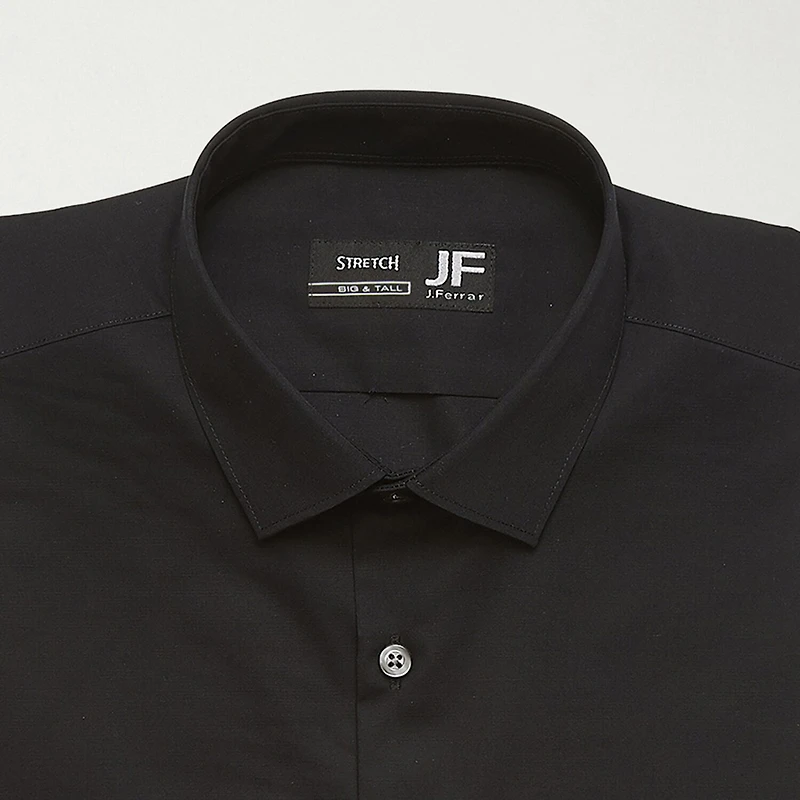 J. Ferrar Ultra Comfort Big and Tall Mens Regular Fit Easy Care Stretch Fabric Long Sleeve Dress Shirt