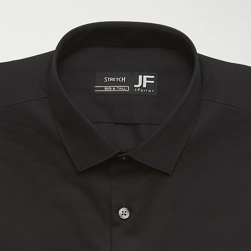J. Ferrar Ultra Comfort Big & Tall Mens Regular Fit Stretch Fabric Wrinkle Free Long Sleeve Dress Shirt