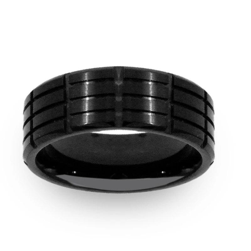 Mens 6MM Stainless Steel Wedding Band