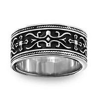Mens 9M Stainless Steel Wedding Band