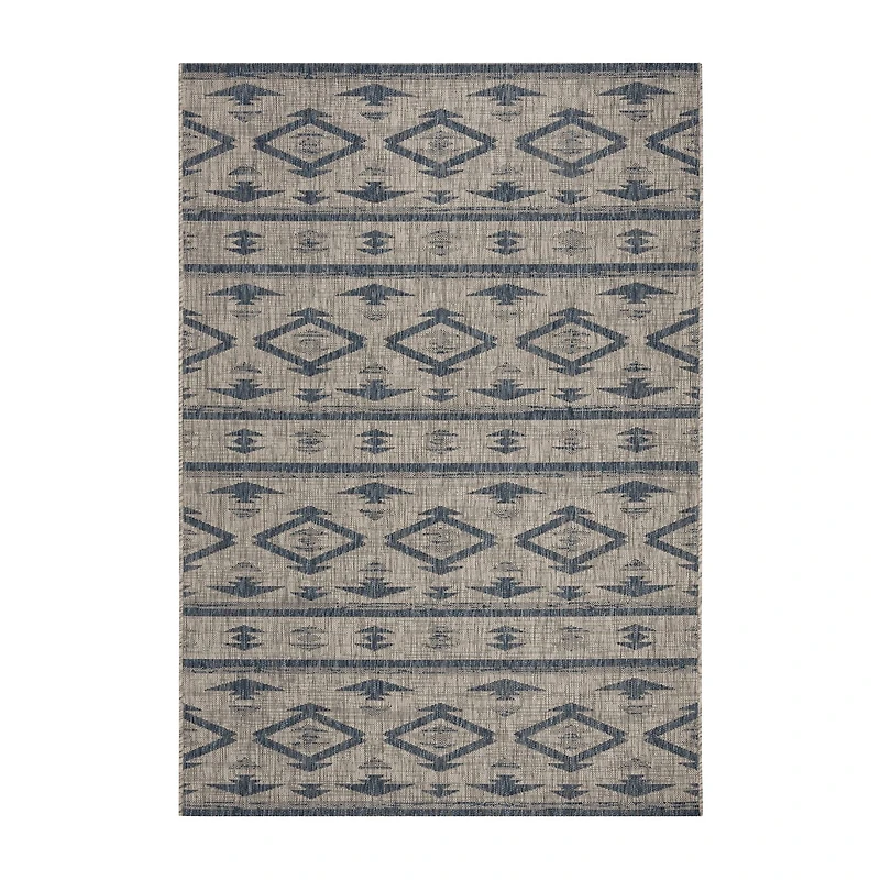 Safavieh Courtyard Collection Easton Geometric Indoor/Outdoor Area Rug