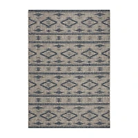 Safavieh Courtyard Collection Easton Geometric Indoor/Outdoor Area Rug