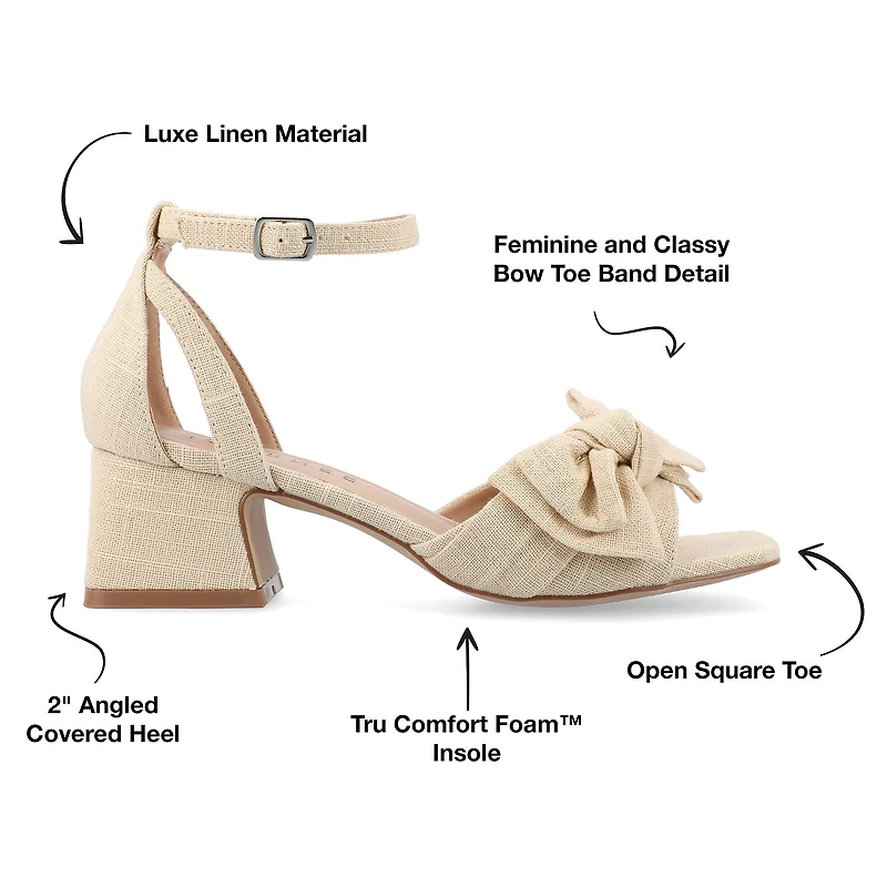 Journee Collection Womens Zevi Heeled Sandals