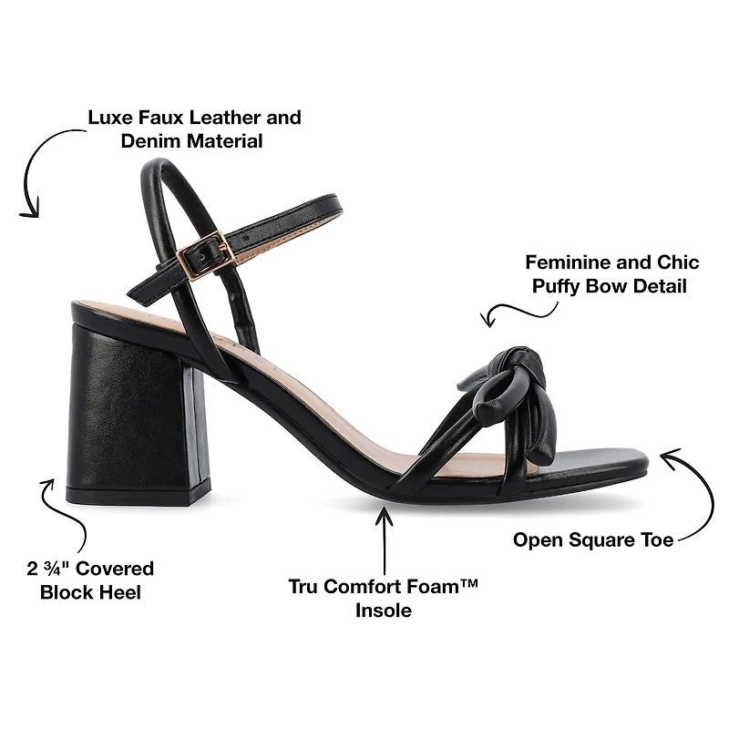 Journee Collection Womens Meryl Heeled Sandals