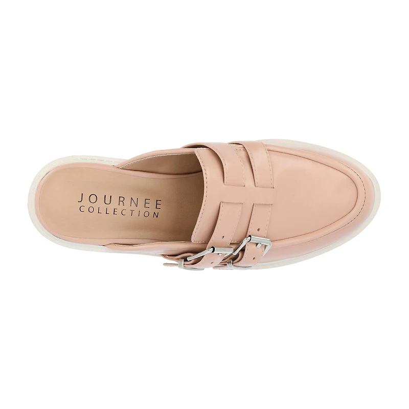 Journee Collection Brydie Womens Moc Closed Toe Block Heel Pumps