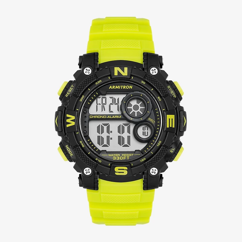 Armitron Mens Multi-Function Green Strap Watch 40/8284blg