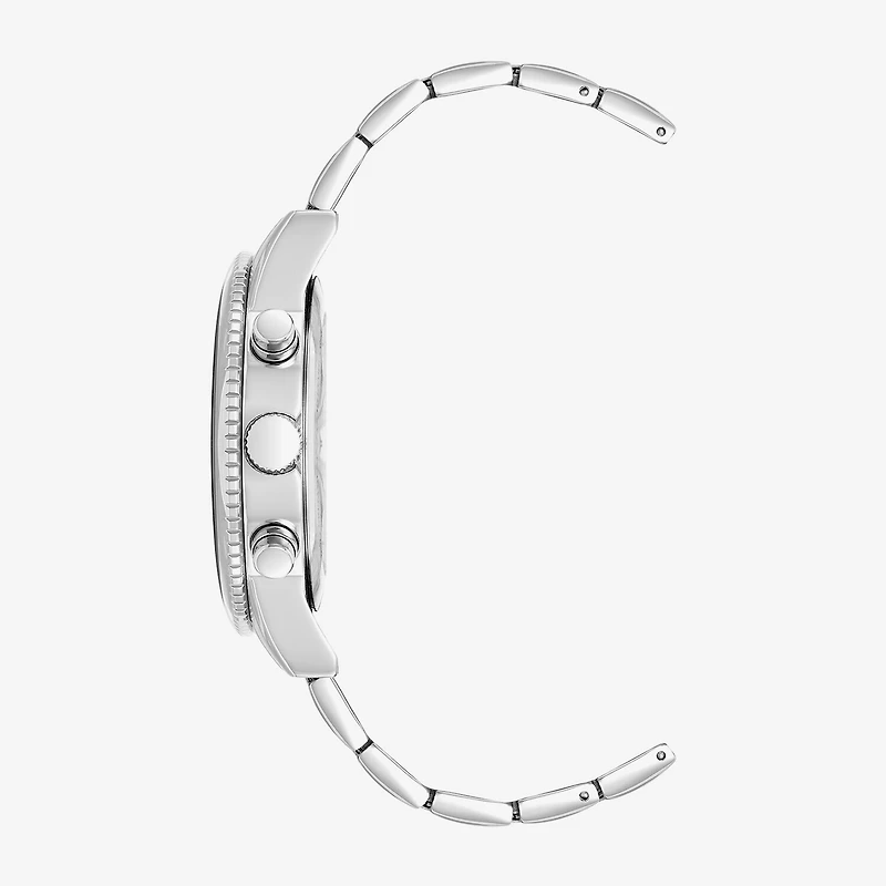 Armitron Mens Silver Tone Stainless Steel Bracelet Watch 20/5598bysv