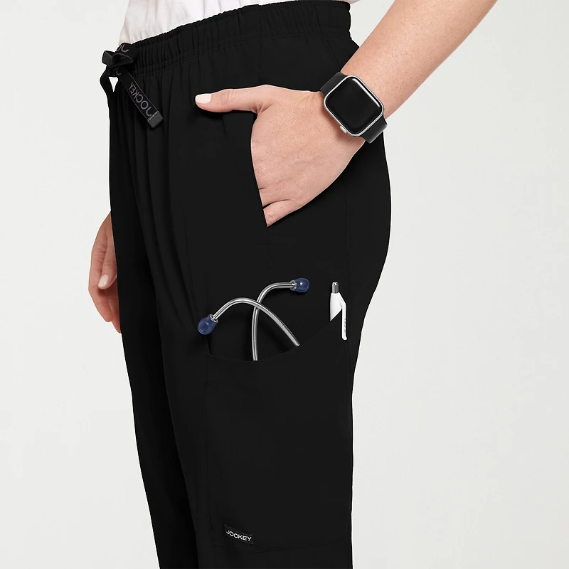 Jockey 2520 Cargo 4-Pocket Womens Petite Stretch Fabric Scrub Pant