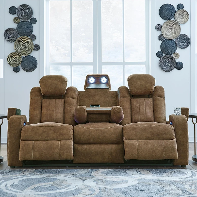 Signature Design By Ashley® Wolfridge Dual Power Reclining Sofa