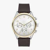Mens Brown Strap Watch Fmdjo311