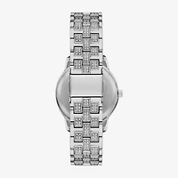 Geneva Womens Crystal Accent Silver Tone Bracelet Watch Fmdjm294