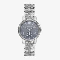 Geneva Womens Crystal Accent Silver Tone Bracelet Watch Fmdjm294
