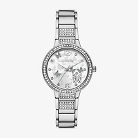 Geneva Womens Crystal Accent Silver Tone Bracelet Watch Fmdjm295