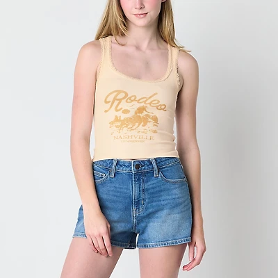 Arizona Womens Juniors Sleeveless Tank Top