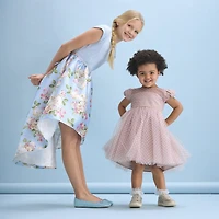 Bonnie Jean Big Kid Girls Short Sleeve Cap Fit + Flare Dress
