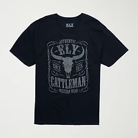 Ely Cattleman Mens Crew Neck Short Sleeve T-Shirt