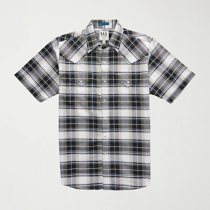 Ely Cattleman Tall Mens Short Sleeve Western Shirt