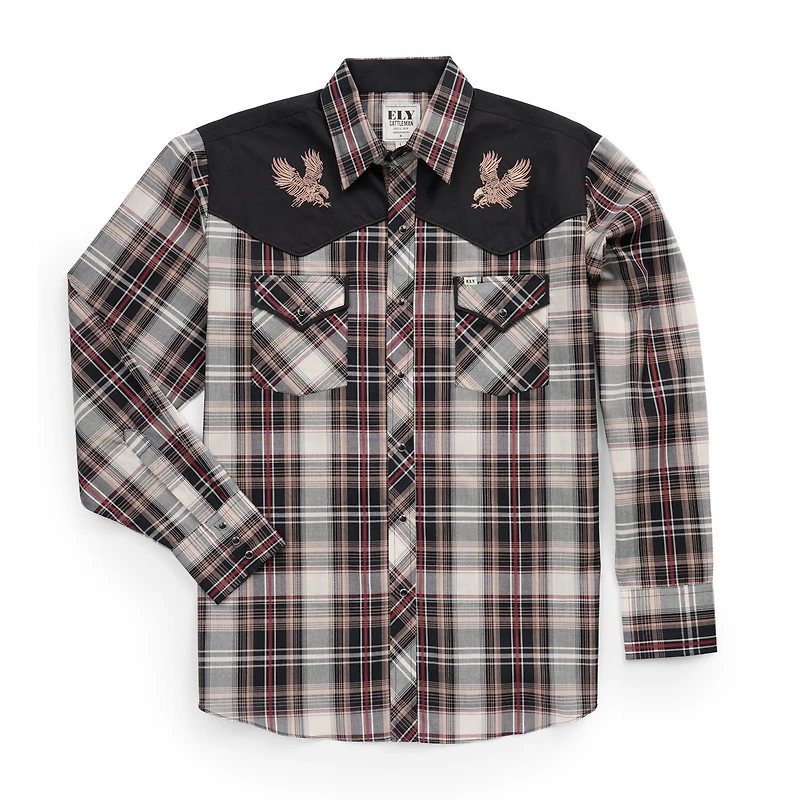 Ely Cattleman Tall Mens Long Sleeve Western Shirt