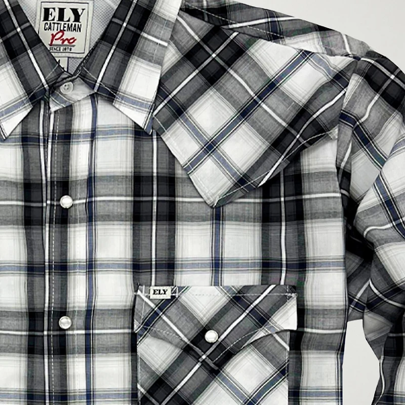 Ely Cattleman Mens Long Sleeve Western Shirt