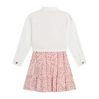 by&by girl Big Kid Girls Cap 2-pc. Dress Set