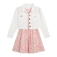 by&by girl Big Kid Girls Cap 2-pc. Dress Set