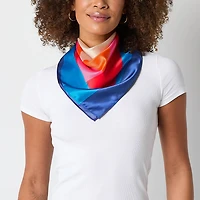 Mixit Colorful Kaleidoscope Satin-Like Square Scarf