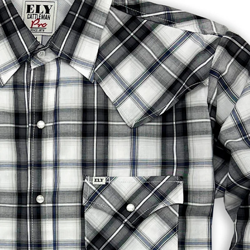 Ely Cattleman Mens Long Sleeve Western Shirt