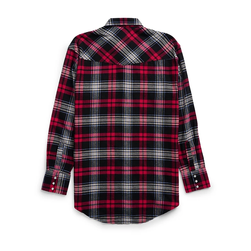Ely Cattleman Mens Long Sleeve Classic Fit Flannel Shirt